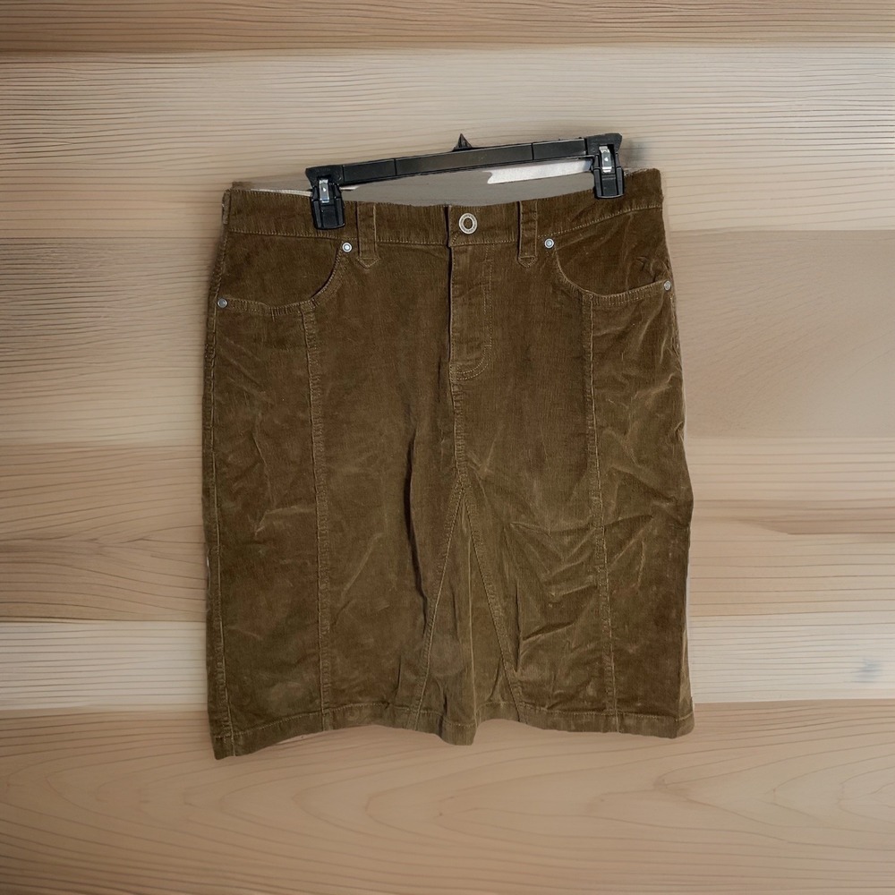 The North Face Womens Size 8 Brown Corduroy Skirt Stretch Outdoor Fall